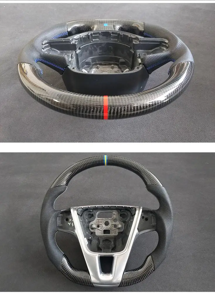 Manufacture Real Carbon Fiber Steering Wheel Fit For Volvo S40 S80 LS60 LS90 XC60 V90 v40
