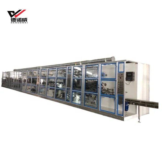 Hot sale full servo women absorbent pad machine