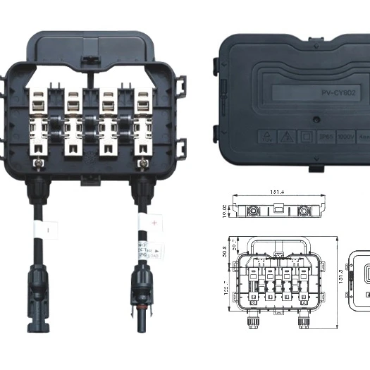 China Supplier PV Solar HIgh Power Junction Box PV-LH0701 TUV Certificate