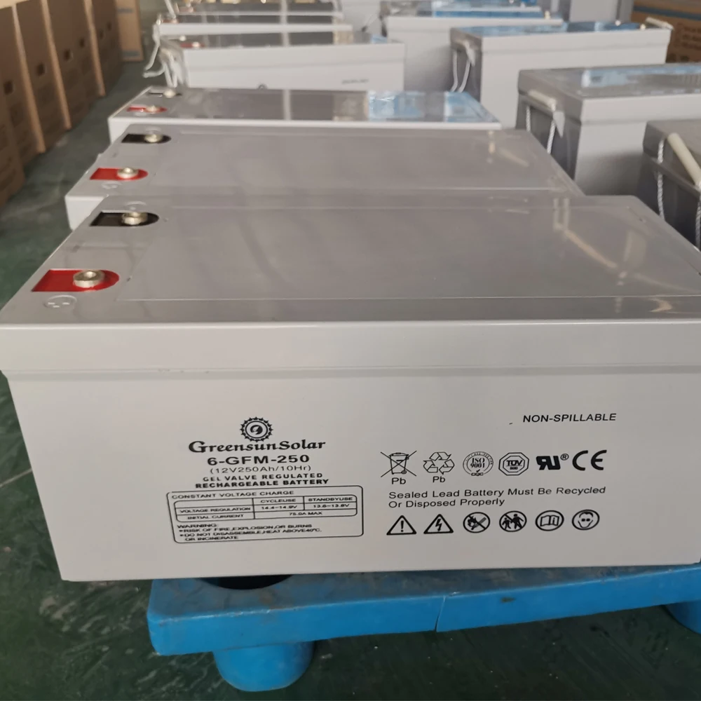 Greensun sealed maintenance free solar gel battery 12v 250ah deep cycle battery