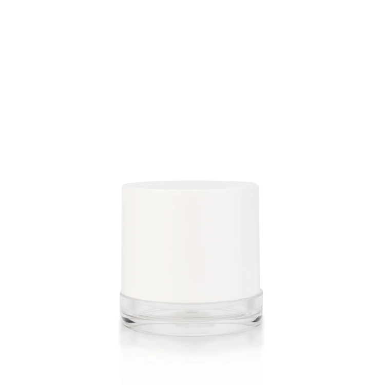 3.5 15 gram plastic cosmetic makeup containers square acrylic loose powder packaging jars with airtight lids for cream