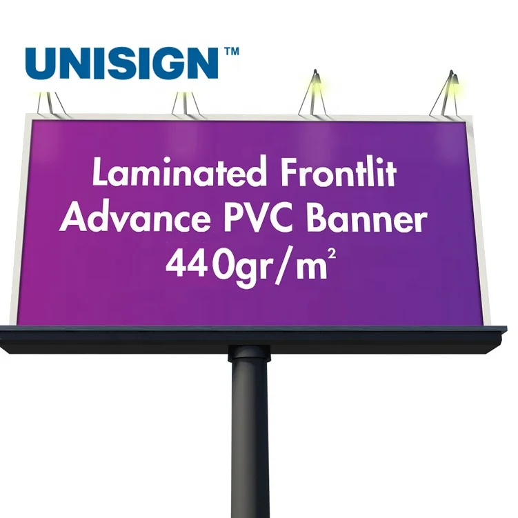 Outdoor Digital Printing Material Panaflex Pvc Vinyl Eco Solvent Ink Coated Laminated Outdoor Advertising Flex Frontlit Banner