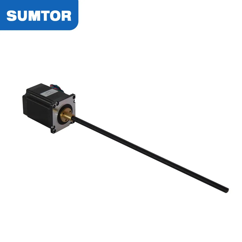 76 мм длина двигателя 1.8N.m удерживающий момент 300 мм длина оси резьбовой стержень nema 23 двигатель шагового вкладыша