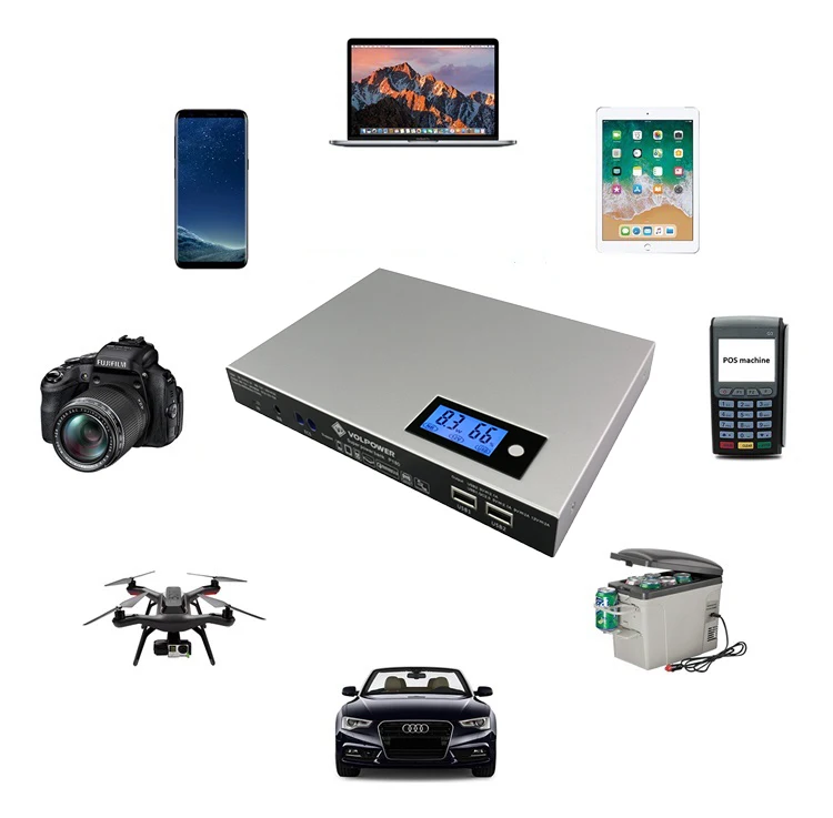  Портативное зарядное устройство 50000 мАч для телевизора 24 В 20 в 12 с литиевыми батареями 2600 портативное солнечной батареей большой емкости