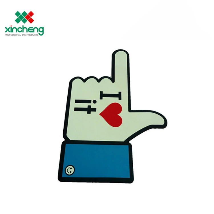 
Custom sports New Arrival Custom Color Design Cheer leading Products EVA Foam hand with logo 