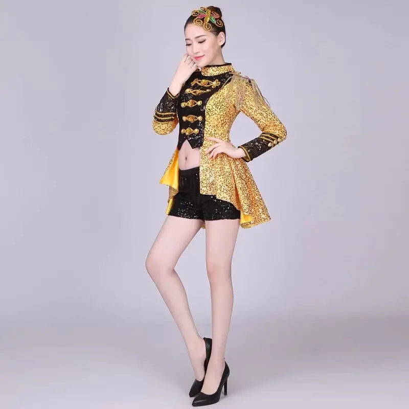 Adult Female Youth Fashion Sexy Opening Dance Jazz Dance Performance Set