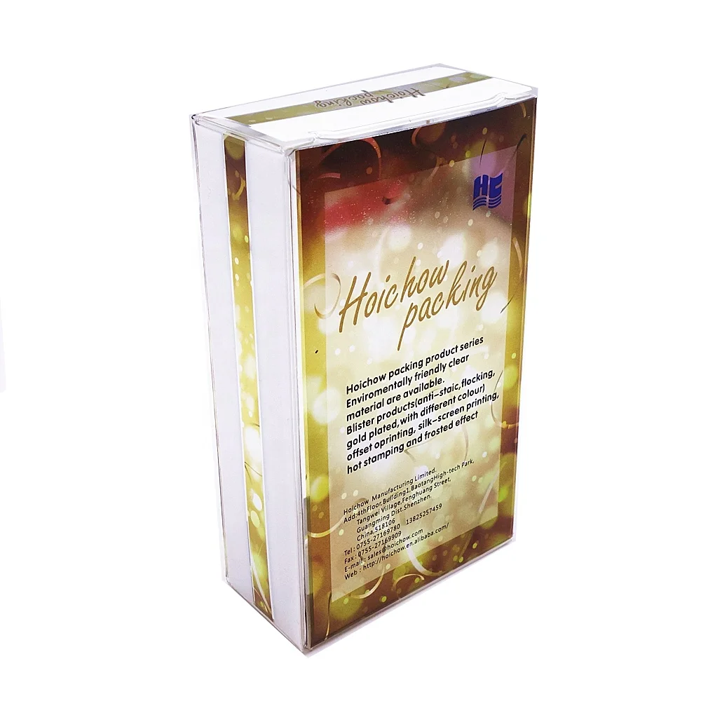 
PVC Clear Perfume Gift Fold Printed Small Clear Plastic Packaging Boxes 