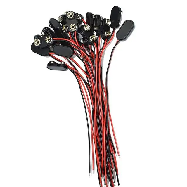 T-type and I-type 9V Snap Battery Clip Connector