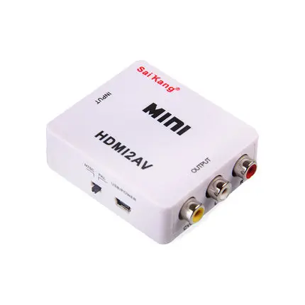 HDMI К AV адаптер HDMI к RCA адаптер конвертер коробка
