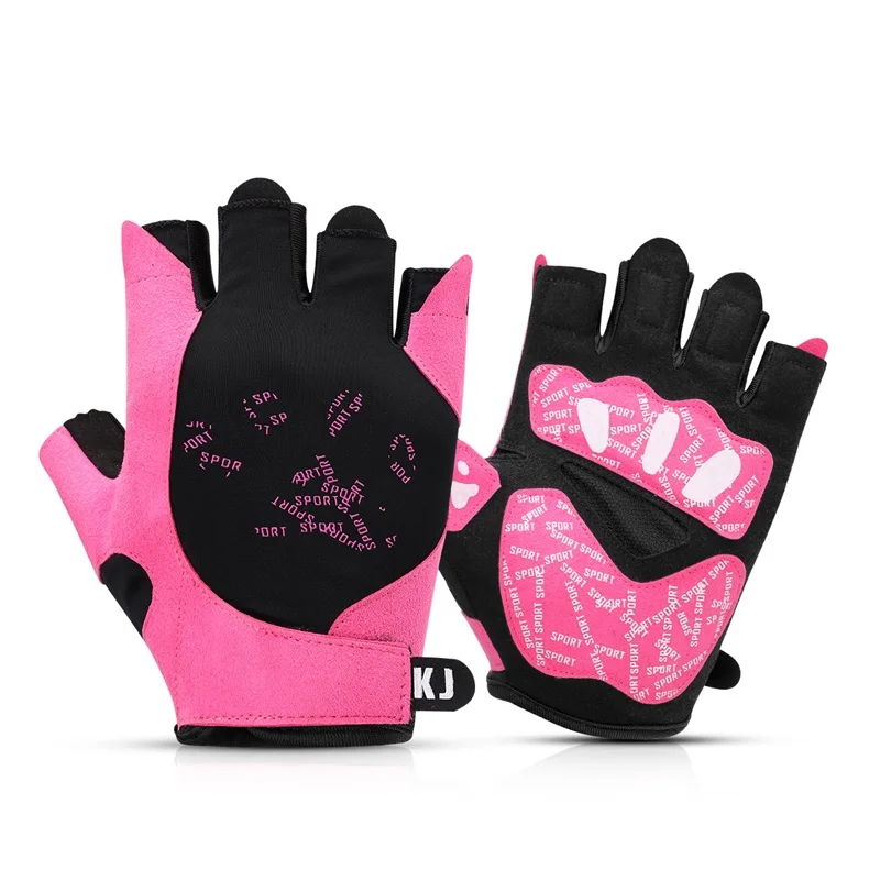 High quality bodybuilding accessories fingerless gym workout gloves for women