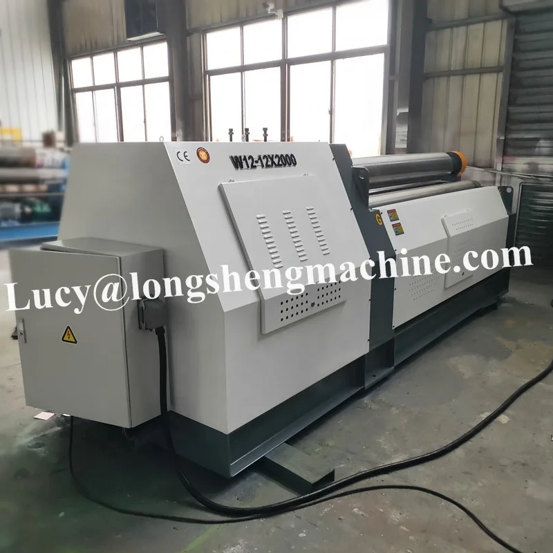 Manufacturer price CNC 3 4 roller automatic hydraulic cone aluminium rolling machine for sheet metal