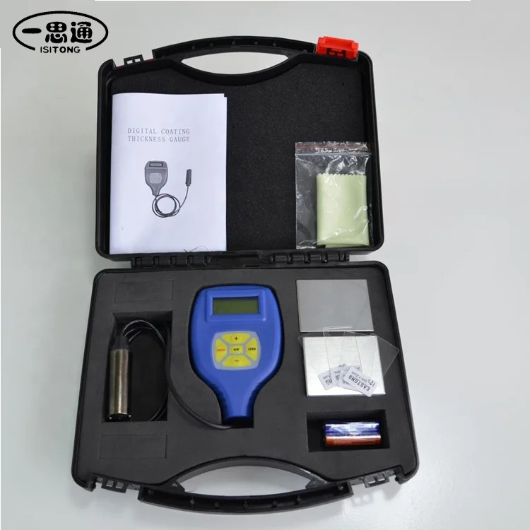 Высокая точность 0 ~ 2500um диапазон измерения автомобиля краски толщиномер Сингапур, Nicety покрытие толщиномер