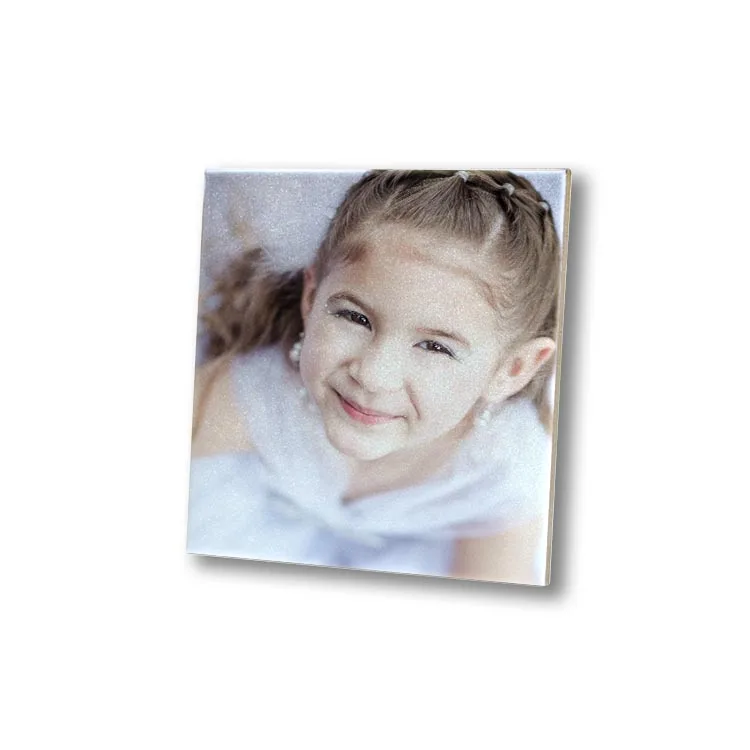 Silver 152x152mm sublimation ceramic tile glossy coated blank ceramic tiles decorative gift ceramic tile for home decoration