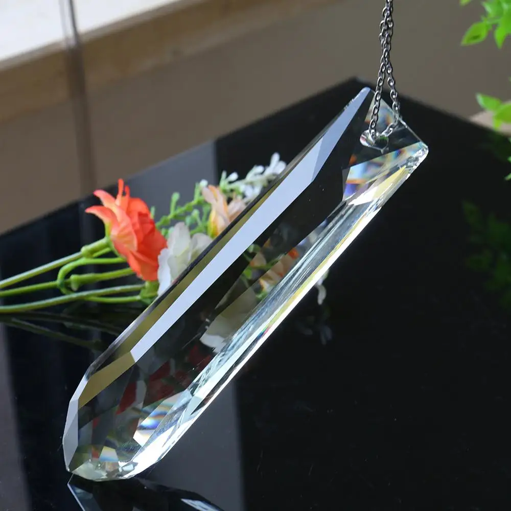 Customize Cheap Long Arrows Clear Glass Pendent Crystal Chandelier Prism