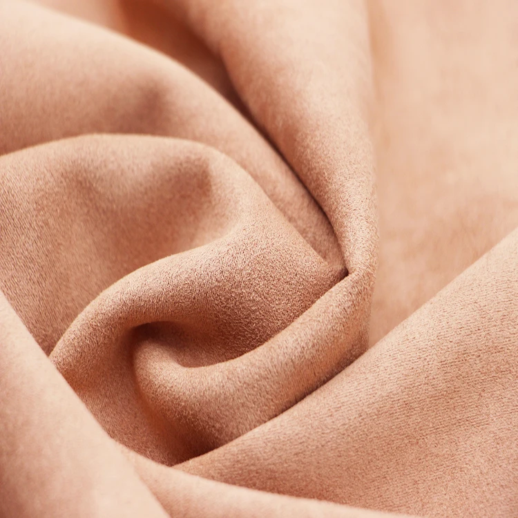 Зимняя Теплая Куртка трикотажная эластичная ткань Вязание Полиэстер тянущаяся в 4 направлениях, замшевая ткань для ткани на основе карбида кремния