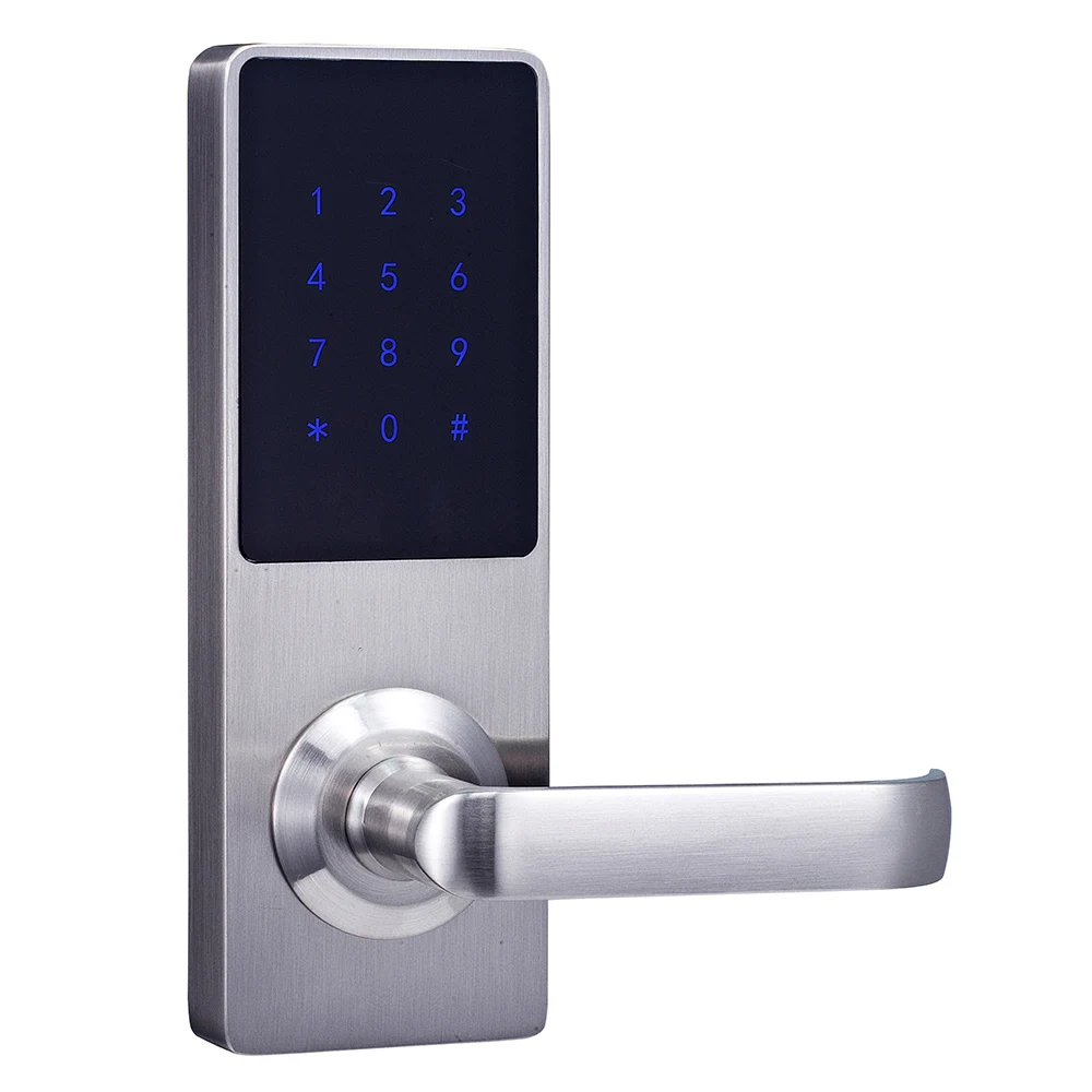 Touchscreen Keypad Digital Door Lock Waterproof Smart Deadbolt RFID Card Key Password Electronic Hotel Home Office Lock