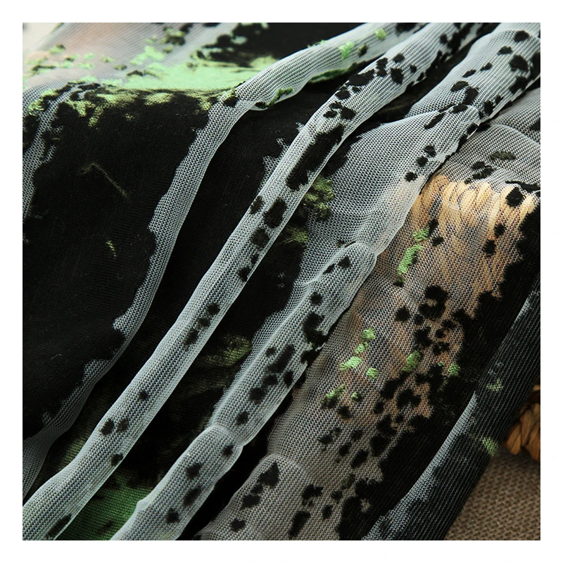 
Wholesale high quality black and white striped African clothing burnt fabric 