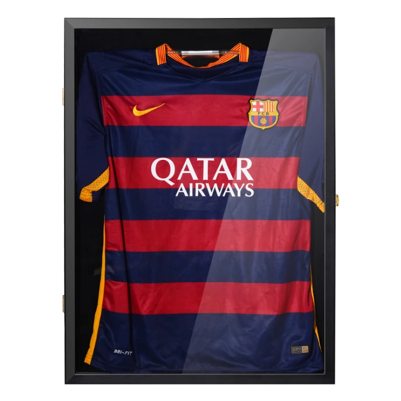 Высокое качество 98% УФ Защита черный Бейсбол/футбол трикотаж Дисплей Чехол Тень Коробка рамки