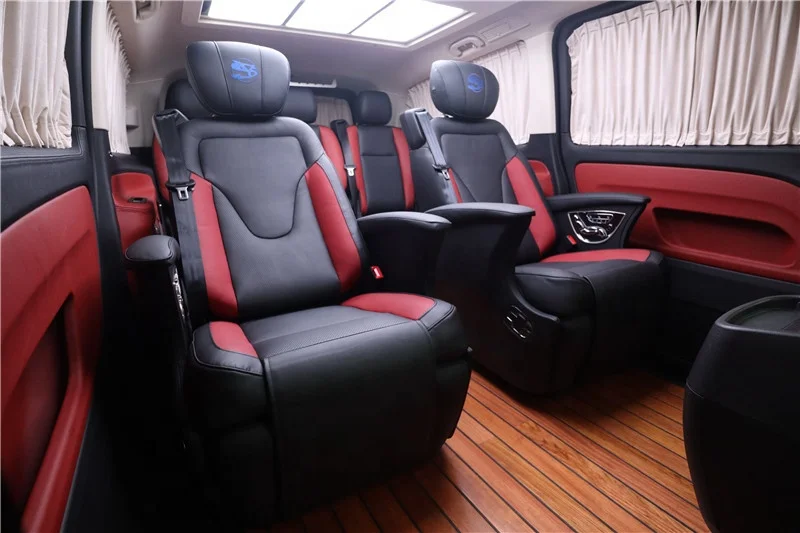 Hot selling SUV luxury Single electric car chairs customized seats for MPV with massage fan