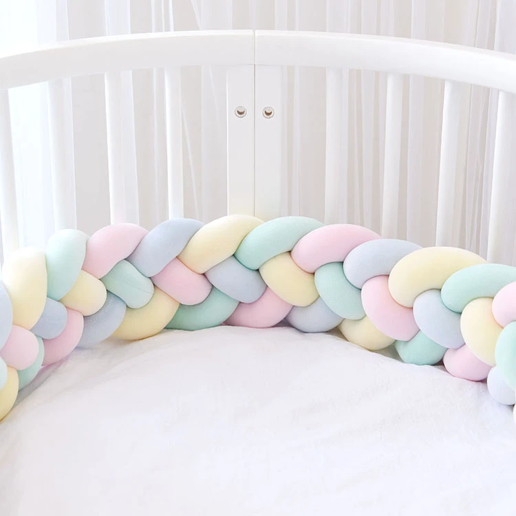 Amazon hot sales newborn Breathable Baby braided Bumper