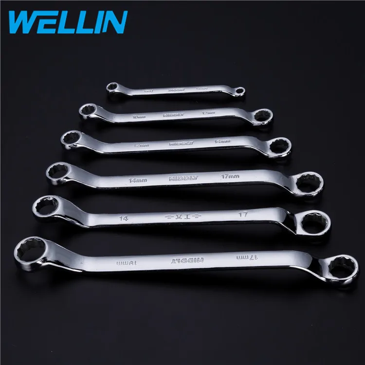 Hot Sales Super Durability Matt Chrome Plated Double Ring Wrench Spanner
