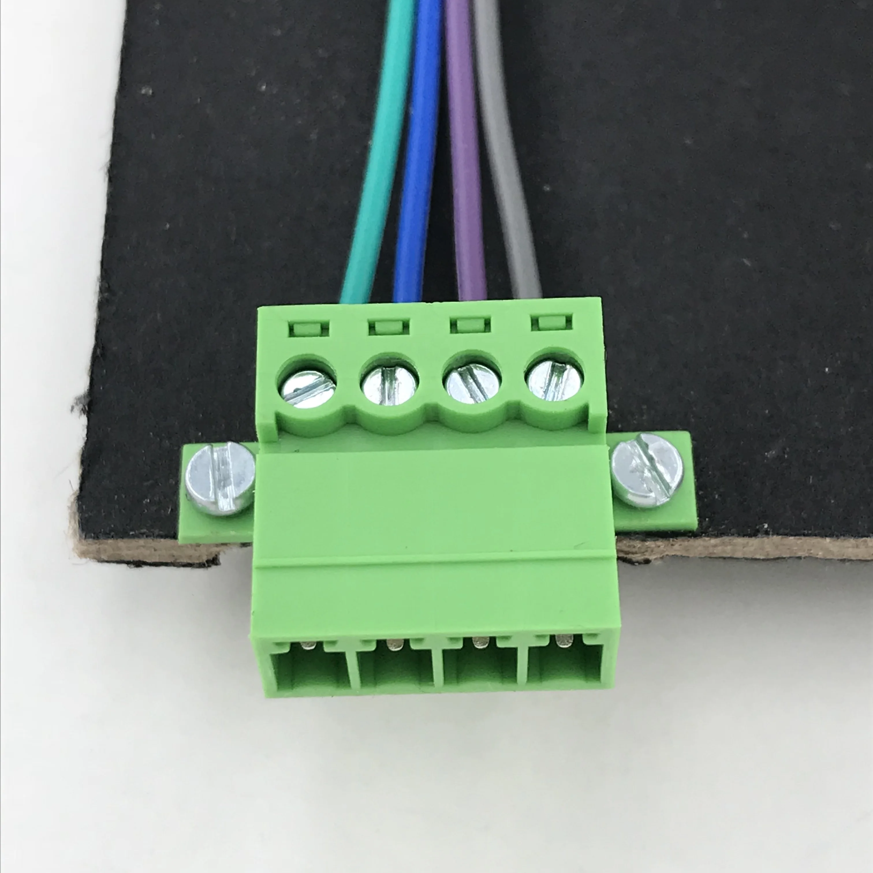 6pin 3.81mm Pitch panel fixed male and female pluggable terminal block connector 300V 8A