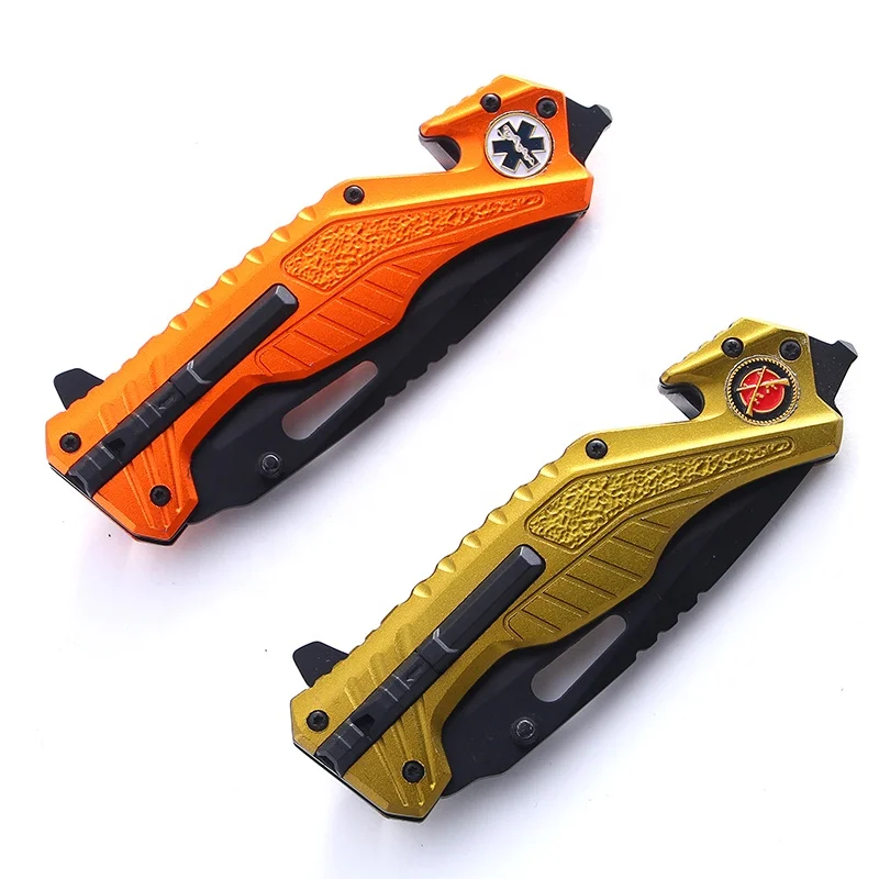 Survival cutting folding hunting stainless steel utility pocket knife