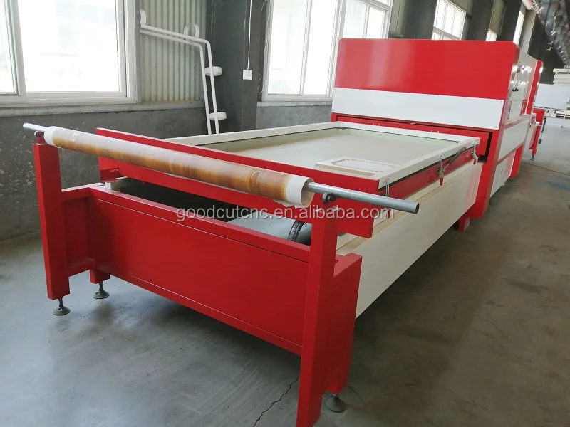 Jinan GoodCut тиснение вакуумный мембранный пресс ПВХ с ПВХ PE ABS PC фольга