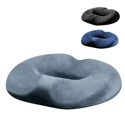 Factory Rebound Comfort Doughnut Cushion Memory Foam Ring Cushion Soft Pillow Chair Seat Cushion 3d Printed Donut Plush Round