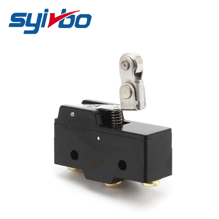 one-way action short hinge roller lever ru micro switch/led push button switch