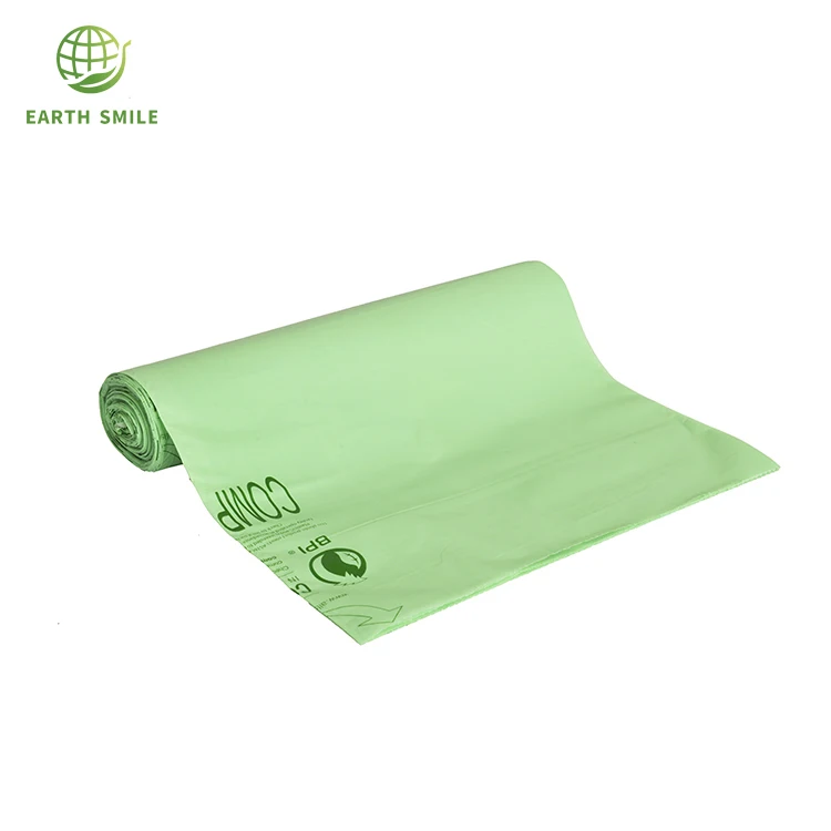 Мусор мешки кукурузный крахмал 100% биоразлагаемые Compostable мешки для мусора на рулоне