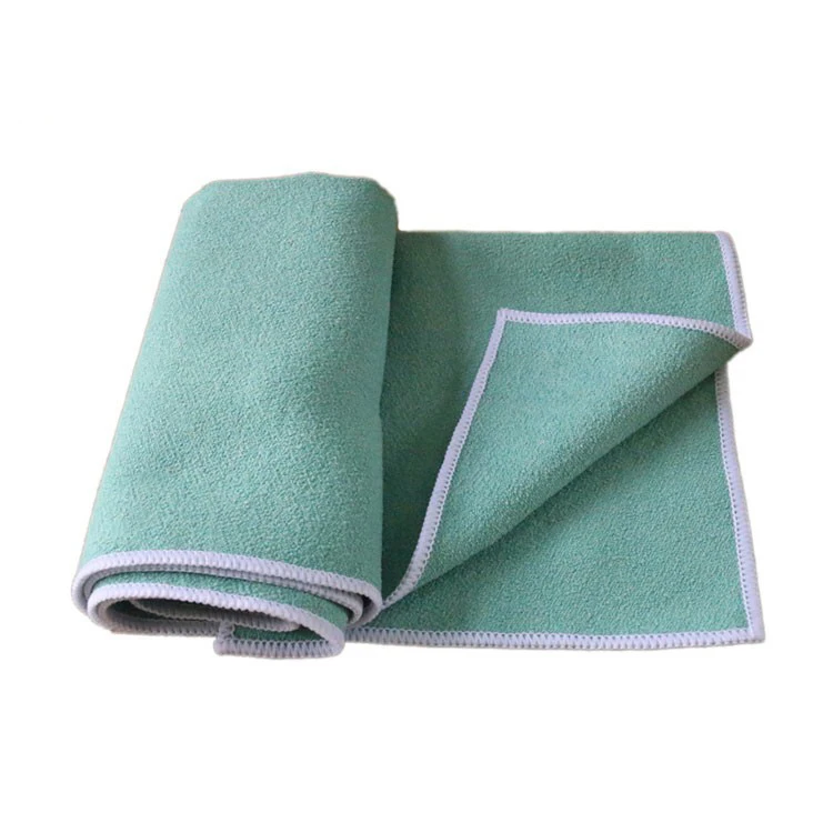 wholesale double suede absorbent nonslip fitness microfiber fabric yoga towel for hot yoga
