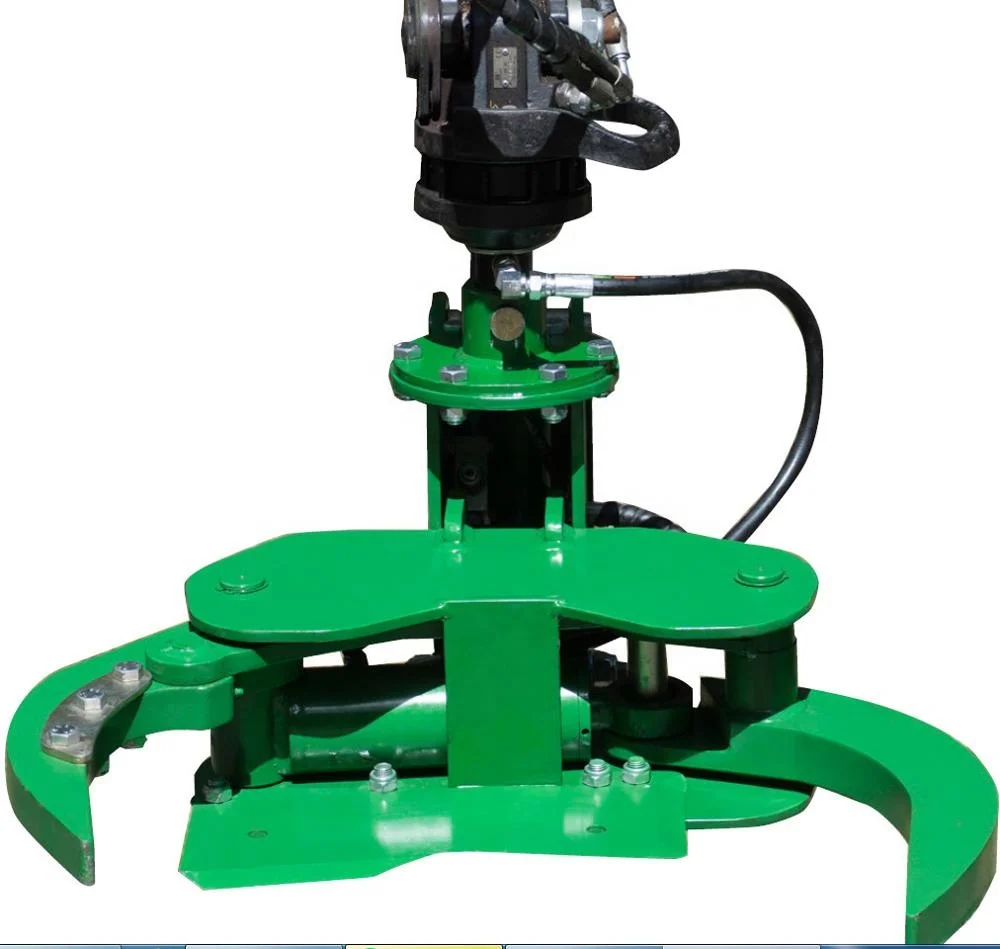 Hydraulic tree shear cutting claw grab  harvesting grapple for sale
