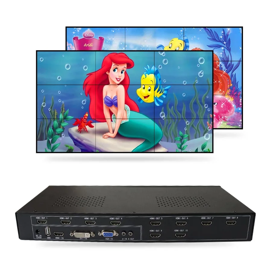 HD multi image 3*3 видео настенный контроллер и видео настенный дисплей