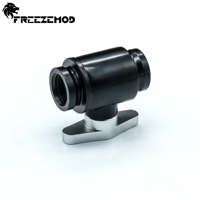 Female Thread Copper valve brass valve ball valve  Double internal teeth G1/4 Black. FM-YGNS