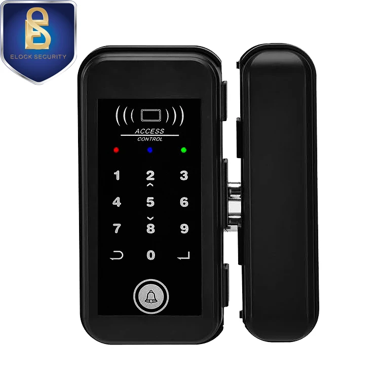 Password RFID Card Glass Door Lock For Frameless Door