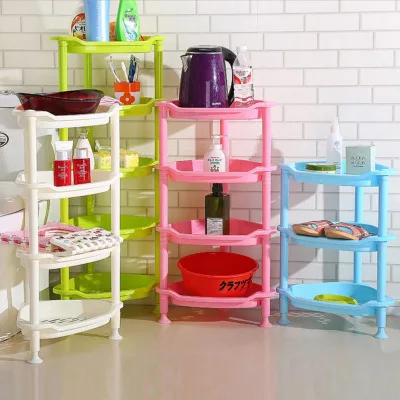 Hot sale wholesale display rack shelf storage rack shelf 4 layers plastic rack shelf
