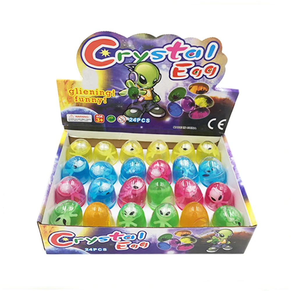 4.5*6.5cm Crystal Egg Alien Putty Jelly Slime Toy