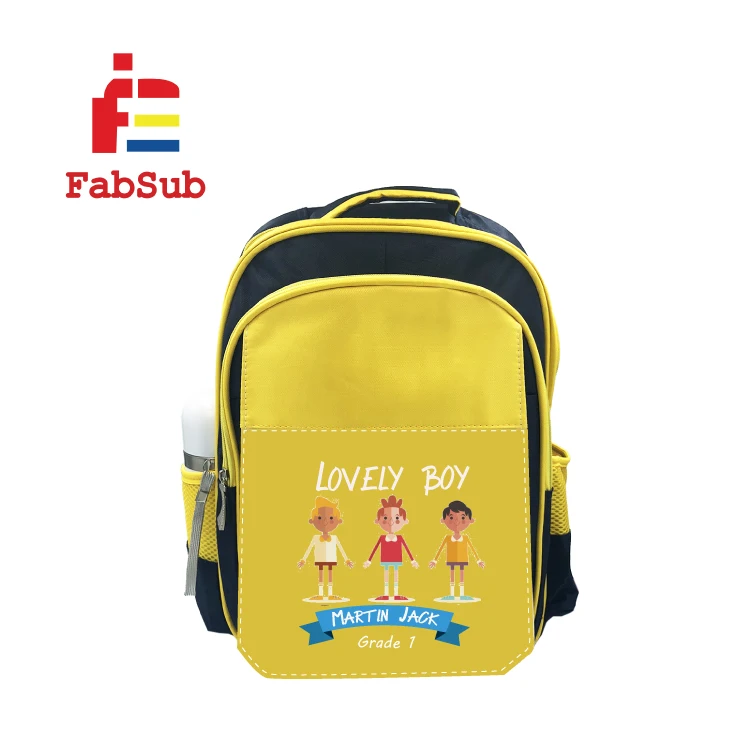 Personalized Wholesale Custom Kids School Bag Sublimation Blank Backpack