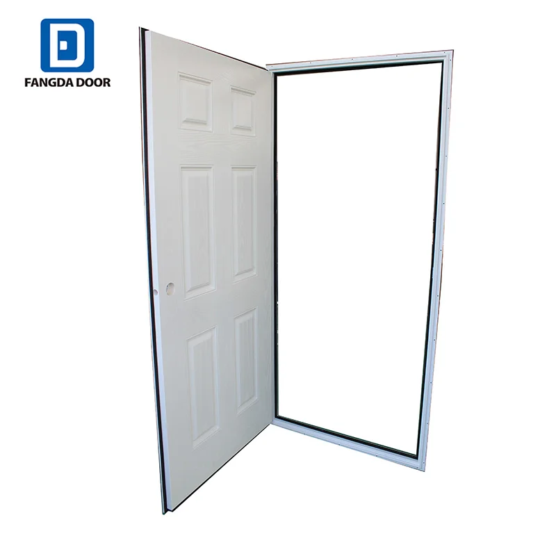 Fangda lowest price 6 panel American steel door