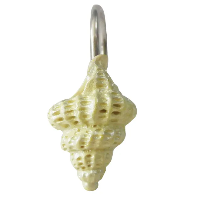 Shell Resin Shower Curtain Hook Pack of 12 Ocean Shower Rings Pack of 12