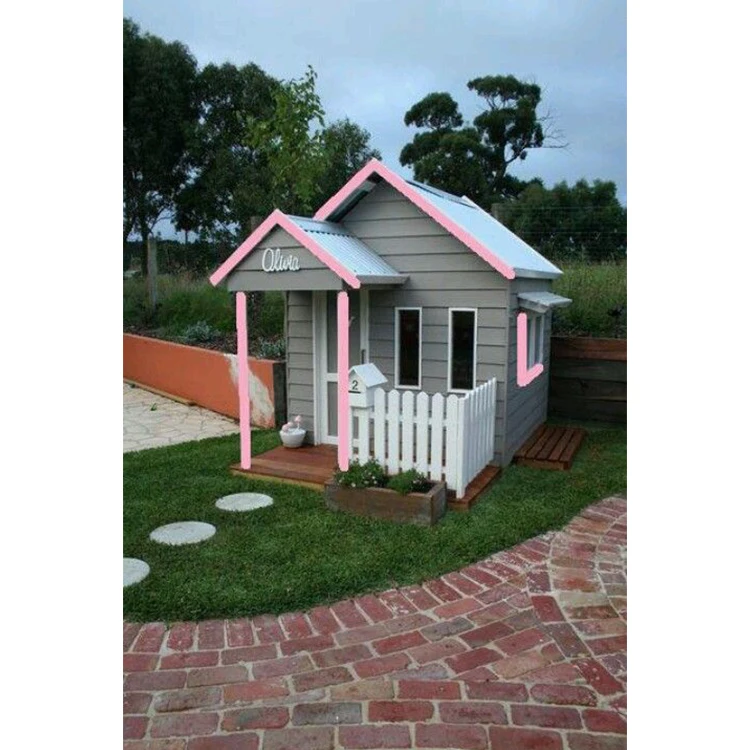 Green roof waterproof prefab garden cheap children playhouse