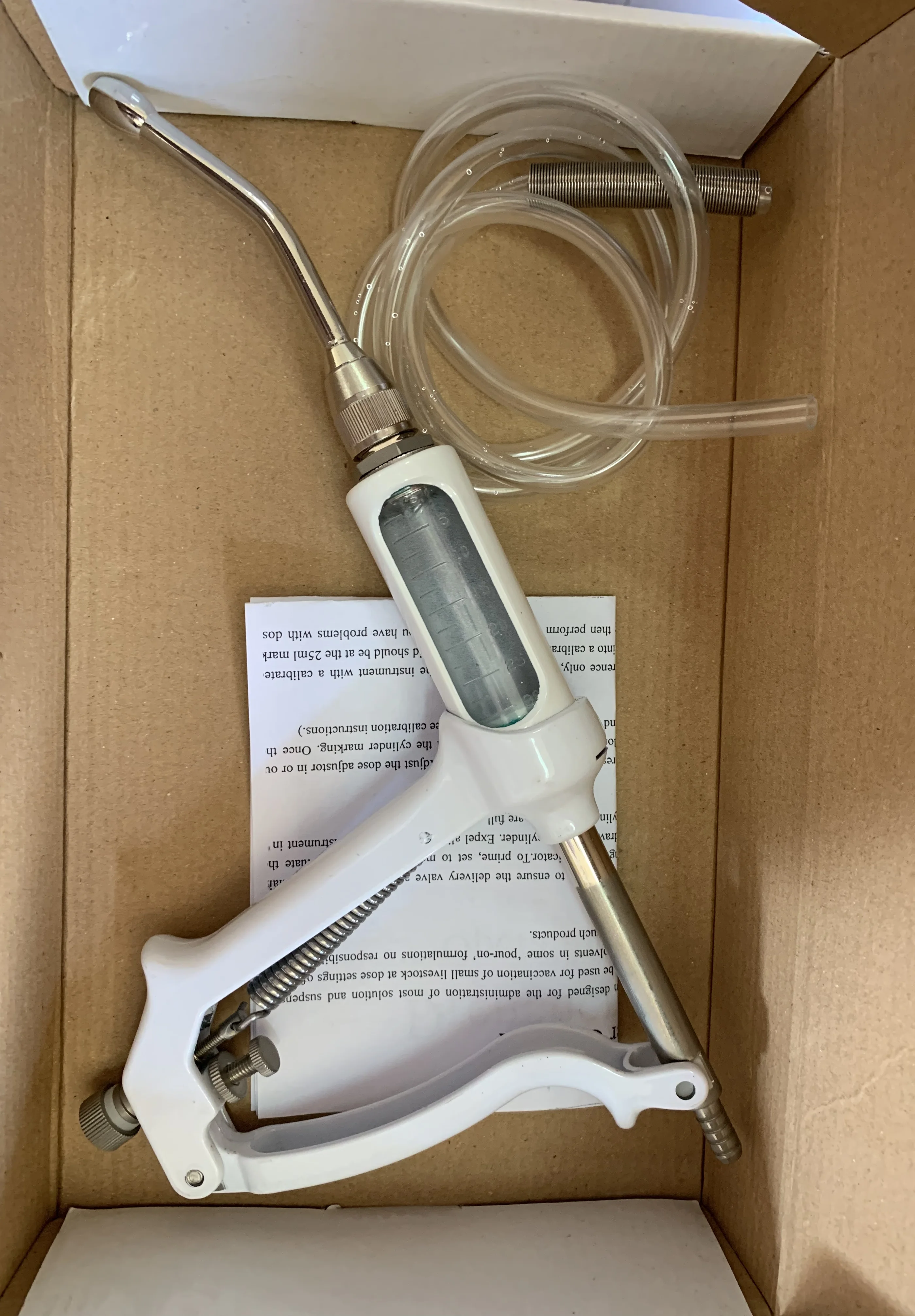 Drench Gun Drencher with Siphon (30ml capacity in barrel chamber)