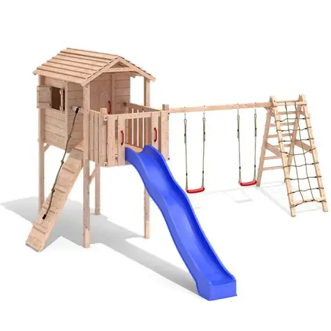 
wood climbing frame wood swing set for outdoor playground 