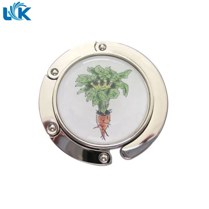 Ladies Ornament Fashionable Beautiful Foldable Handbag Purse Table Hook Bag Hanger