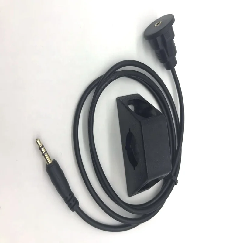 1M 3.5 Vehicle dashboard waterproof flush panel installed, Male to female car cable