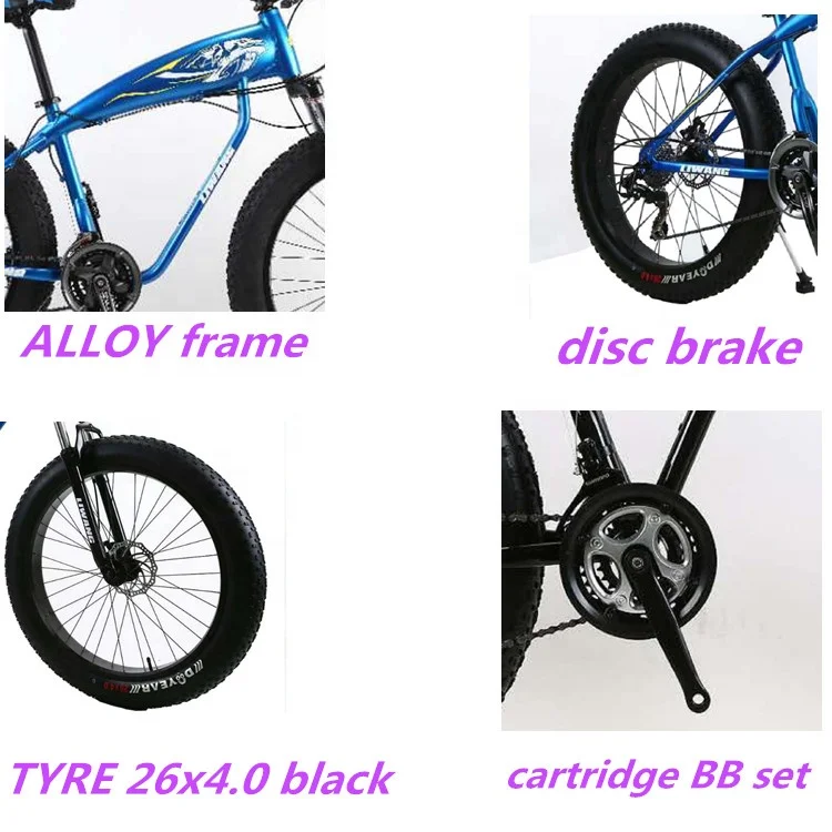 wholesale alloy fat tire bike with good  quality 21speed  26inch big tire bike/ Fat Tyre bicycle