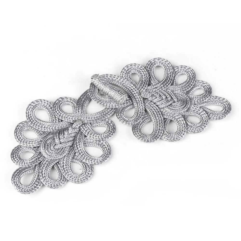 Gold Metallic Cord Loopy fastener Frog closure chinese knot great for fashion, unique dress or any project