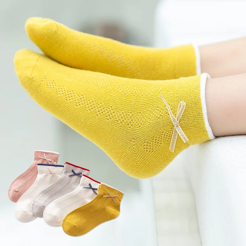 
Up-grade Summer cute bowknot baby cotton socks 