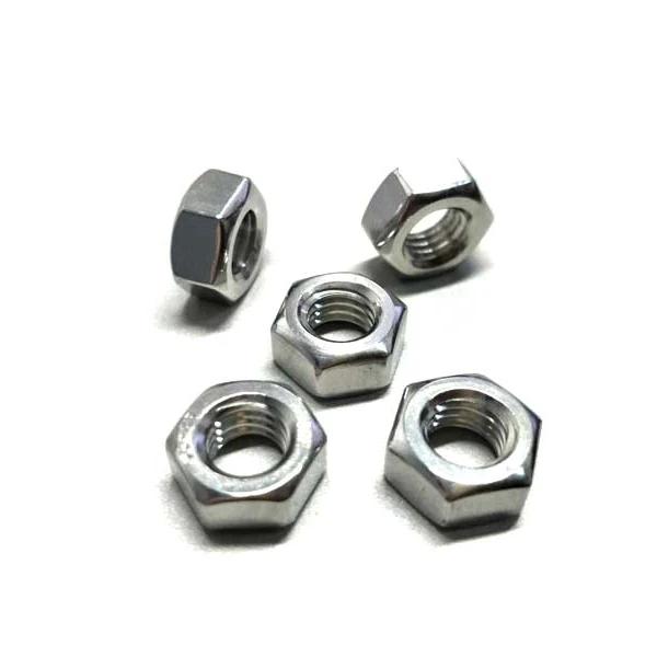 
DIN934 stainless steel hex nuts 304 Hexagon Nuts With Metric Coarse And Fine Pitch thread,M1.6 M12 
